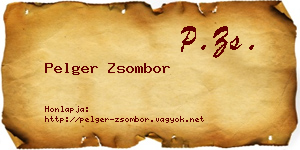 Pelger Zsombor névjegykártya